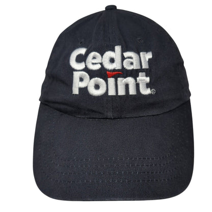 Cedar Point Strapback Baseball Cap Blue OS Adjustable Embroidered Cap America