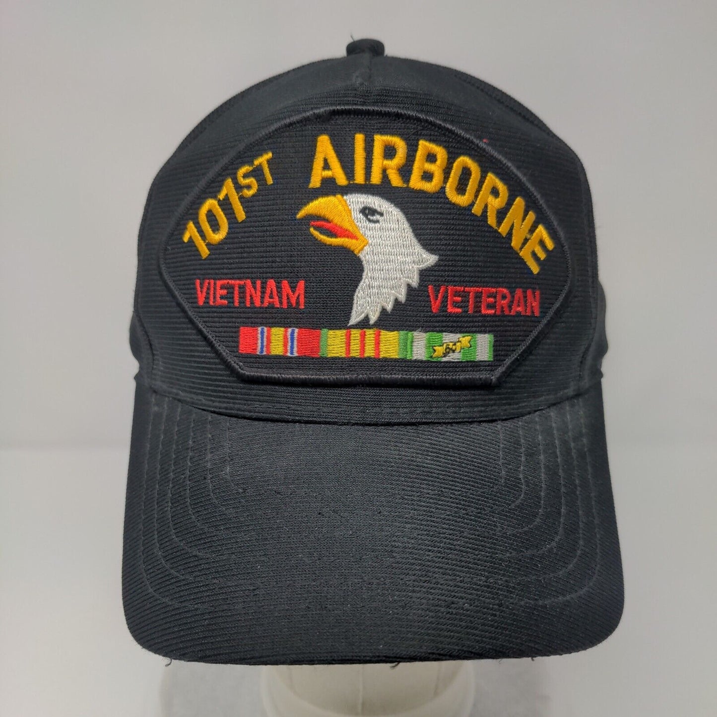 101st Airborne Vietnam Veteran Snapback Hat Black One Size Eagle Crest