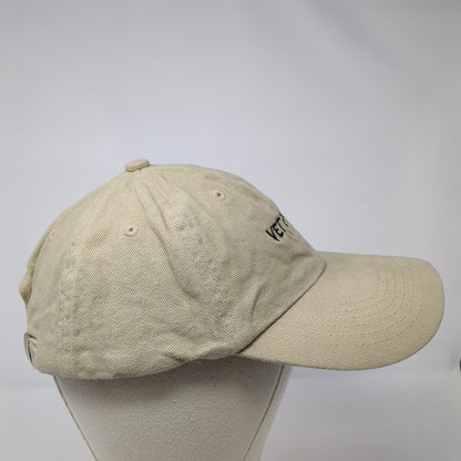 Vet Pharm Team Slideback Hat Tan One Size Adjustable Embroidered Unique Headwear