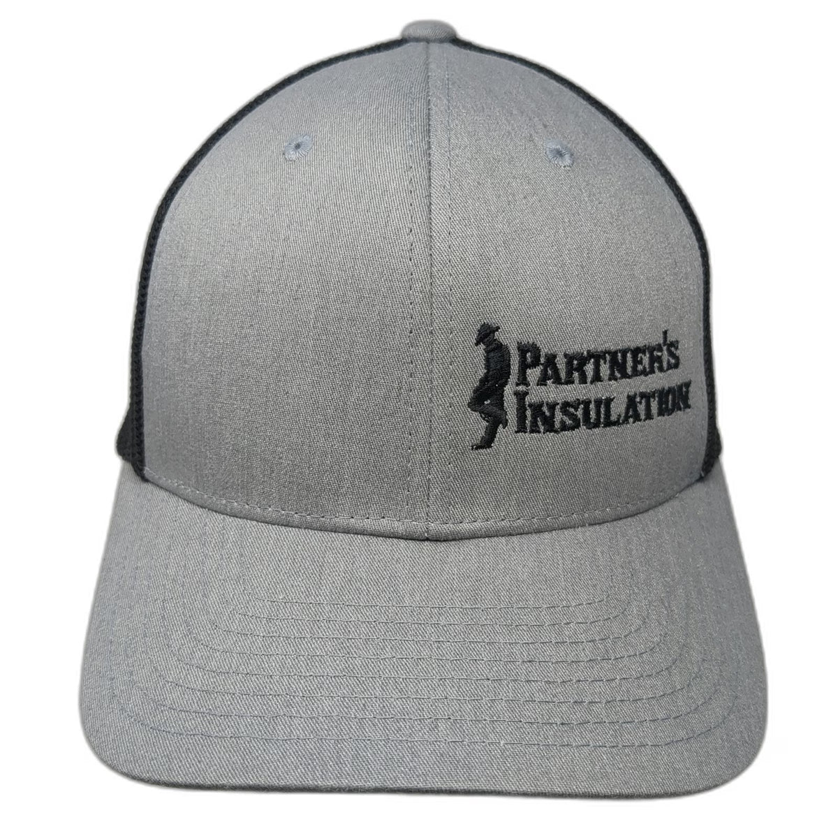Port Authority Baseball Cap Gray M Fitted Mesh Flexfit Partners Insulation hat
