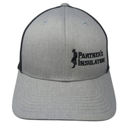Port Authority Baseball Cap Gray M Fitted Mesh Flexfit Partners Insulation hat