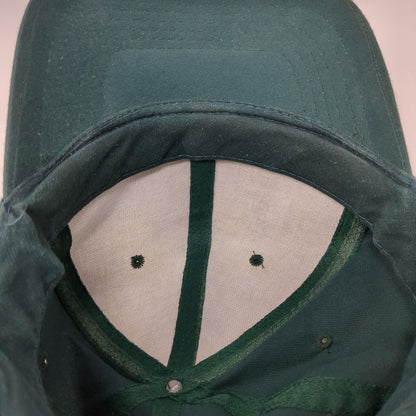 Unbranded Slideback Hat Green One Size Adjustable Blank Solid Vent Holes