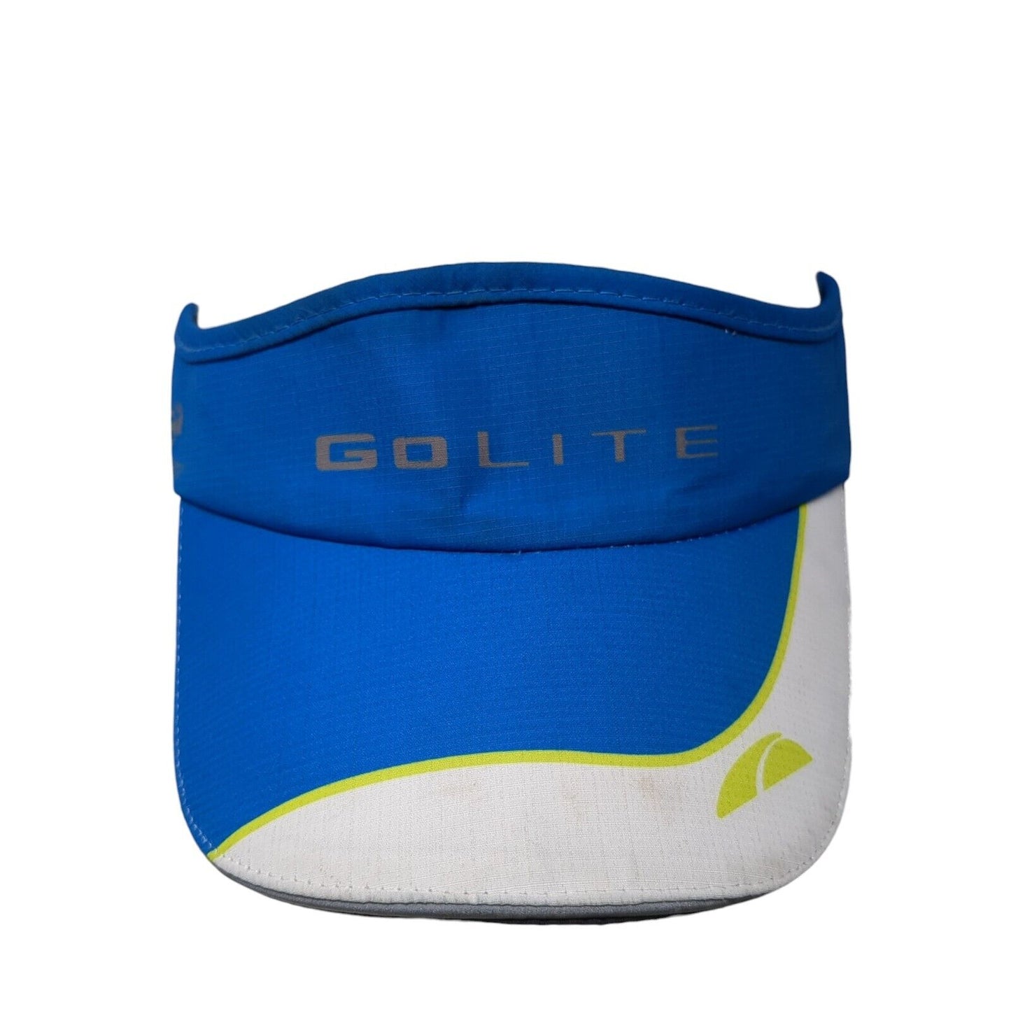 Go Lite Fitted Sun Visor Hat Blue One Size Colorblock Stretch Headsweats