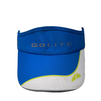Go Lite Fitted Sun Visor Hat Blue One Size Colorblock Stretch Headsweats