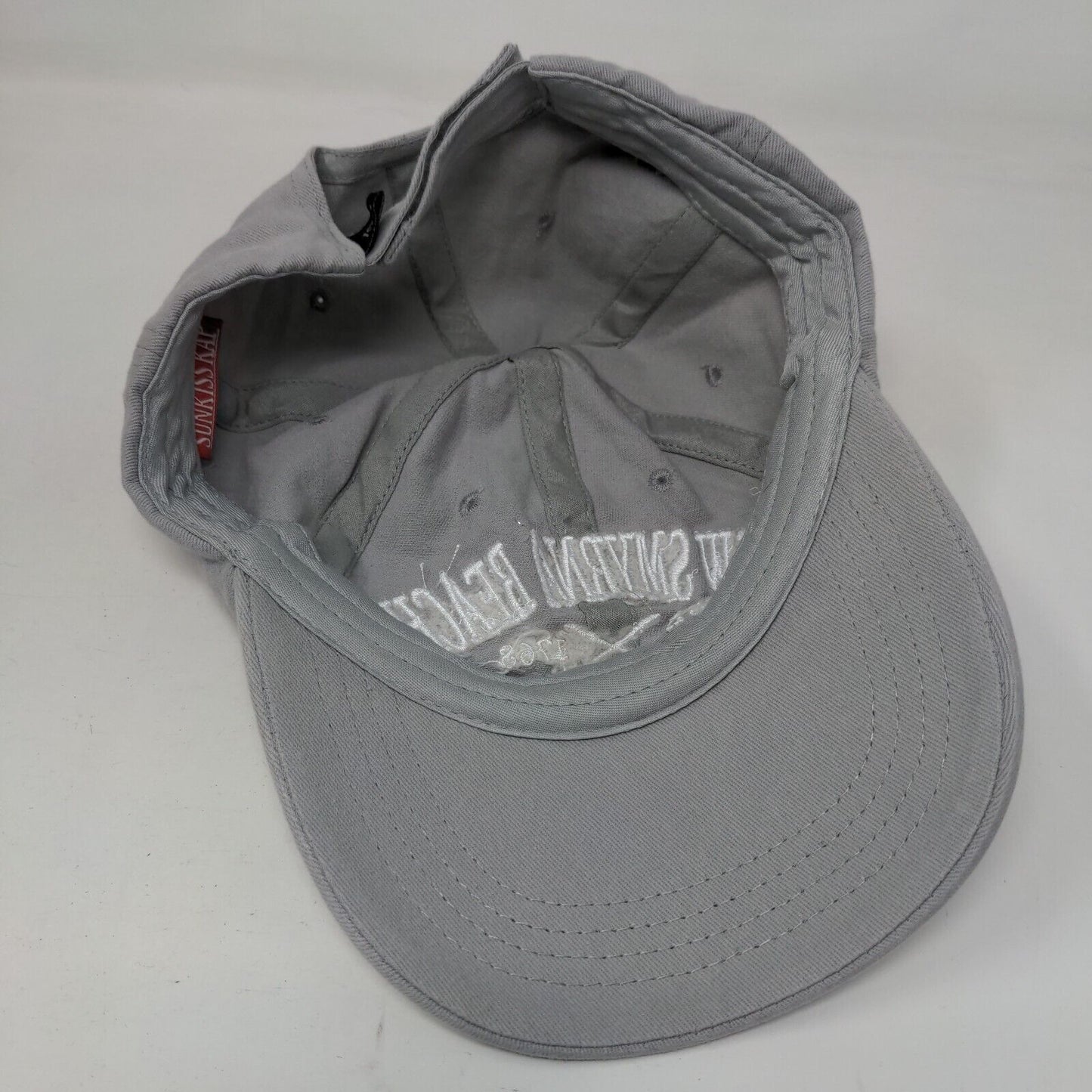 New Smyrna Beach Florida Strapback Hat Gray One Size Embroidered