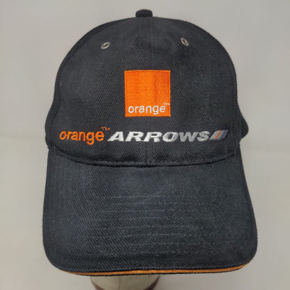 Orange Arrows Men's Slideback Hat Black OSFA Embroidered Logo 100% Cotton