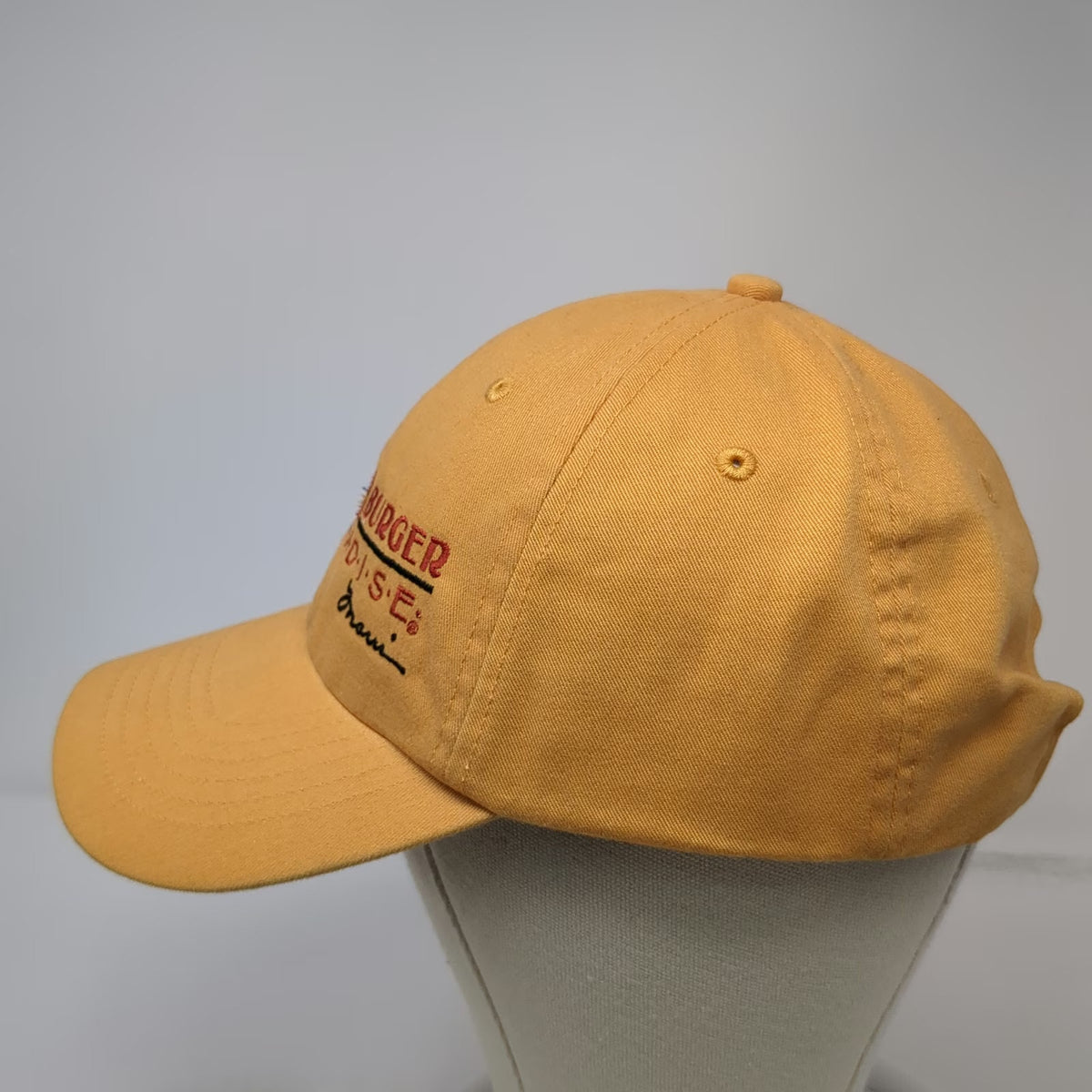 HeadShot Maui Cheeseburger In Paradise Yellow One Size Baseball Cap Hat Logo