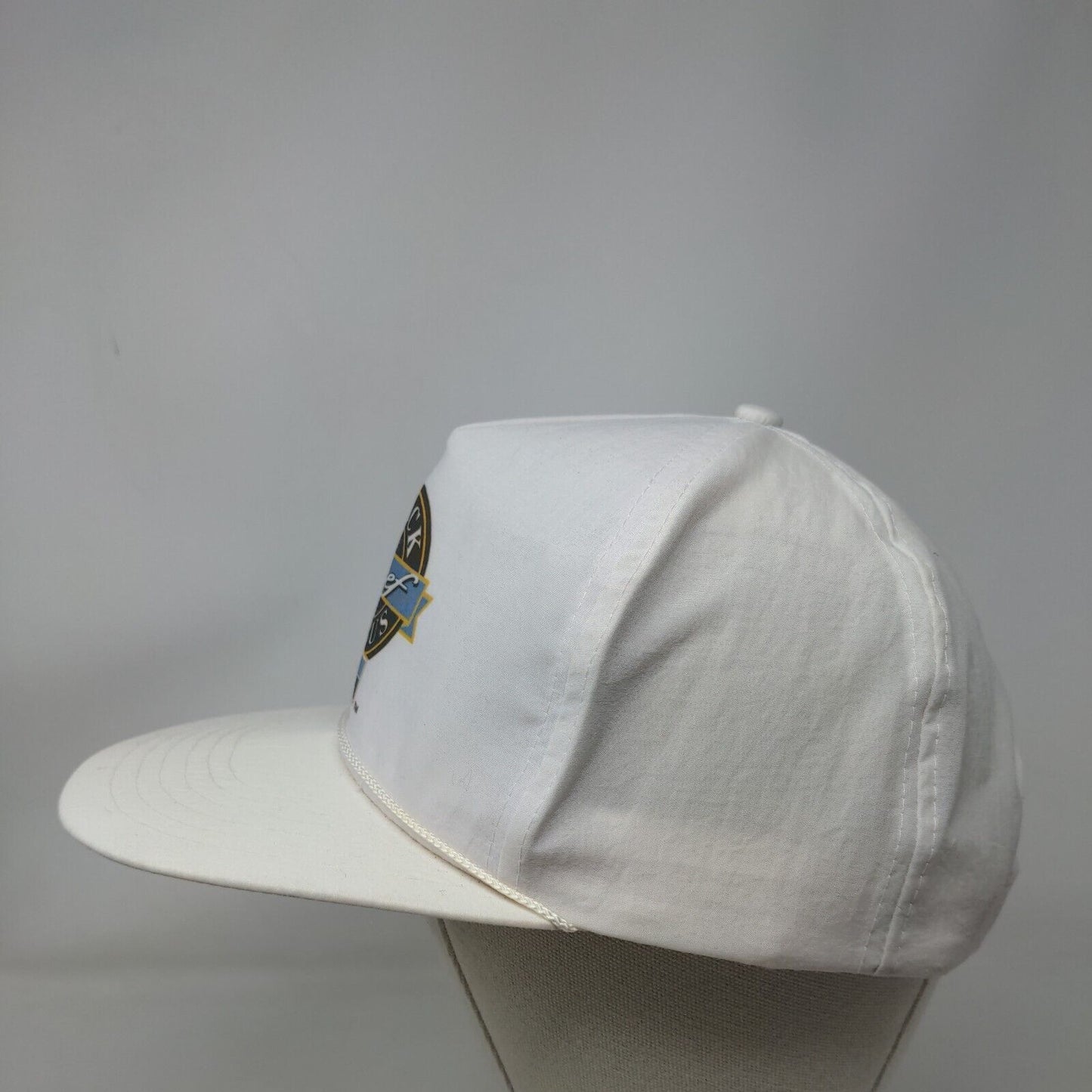 Black Angus Beef Farmland Adult Snapback Hat White OSFA Adjustable 5 Panel Rope