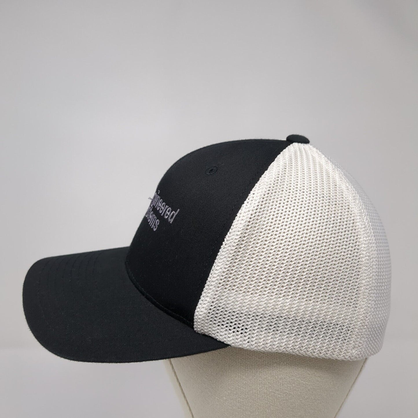ACCO Engineered Systems Fitted Mesh Back Trucker Hat Black S/M Flexfit