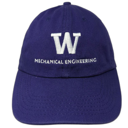 Valucap Baseball Cap Purple One Size UW Mechanical Engineering Hat Slideback