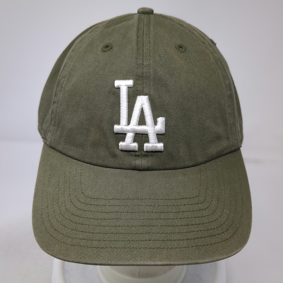 47 Brand Los Angeles Dodgers MLB Green White Baseball Cap Hat One Size Slideback