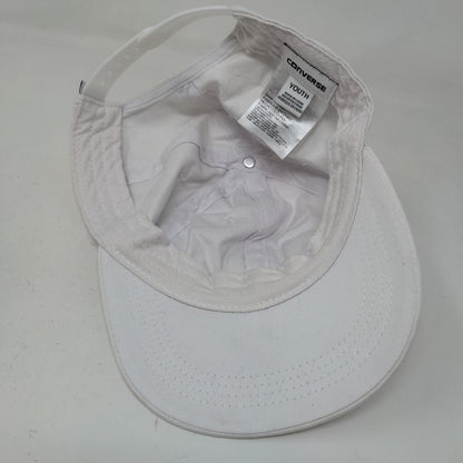 Converse Boy's Snapback Hat White Adjustable Embroidered Shoe Logo