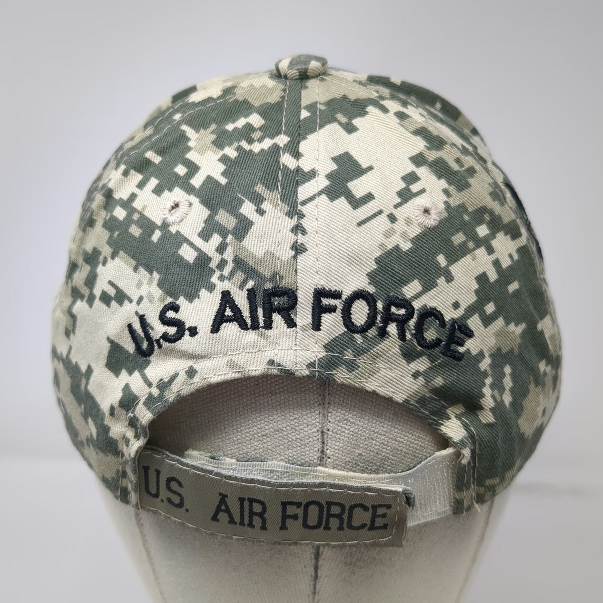 K&S Unique Baseball Cap Green One Size Digital Camo US Air Force Embroidered Hat
