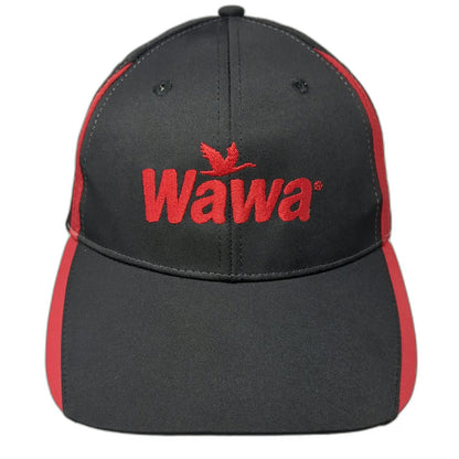 Wawa Baseball Cap Black One Size Polyester Strapback Red Goose Embroidered Hat