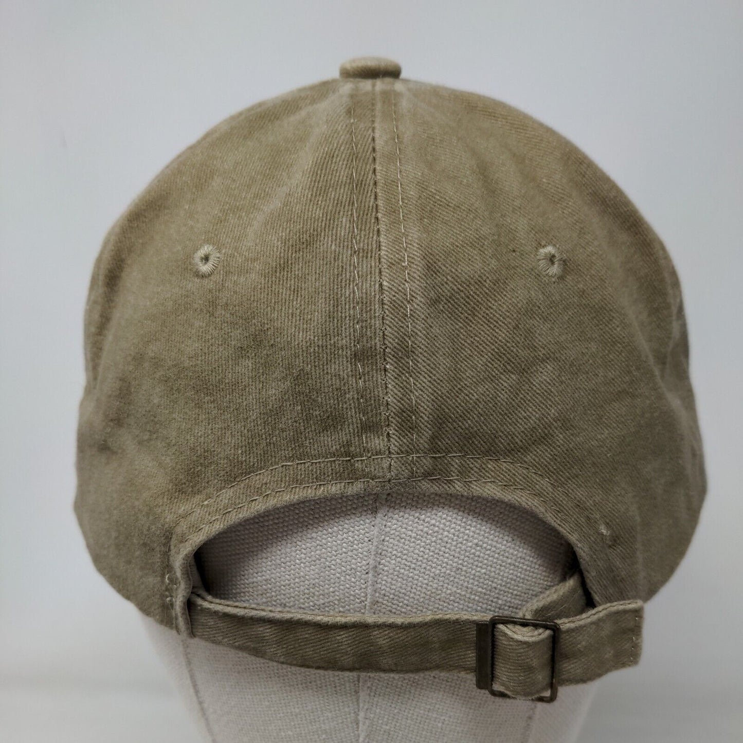 Oops! Slideback Hat Tan One Size Embroidered Adjustable 6 Panel
