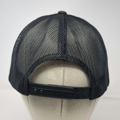 Yupoong Trucker Hat Black One Size Camo Leather Followers of Jesus Snapback Mesh