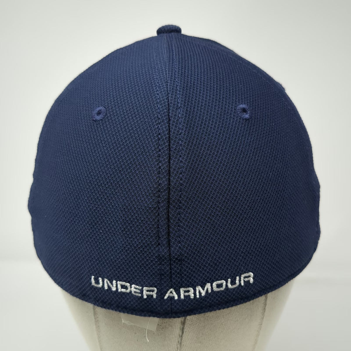 Under Armour Baseball Cap Blue XL Fitted HeatGear Logo Embroidered Sport Hat