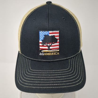 AgAmerica Snapback Trucker Hat Multi One Size Tree USA Flag Richardson