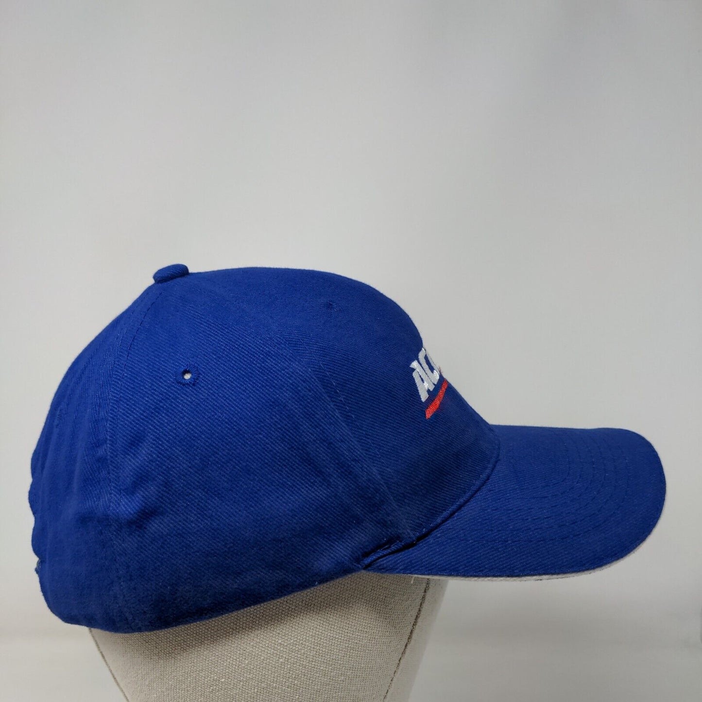 ACDelco Slideback Hat Blue OSFA Adjustable Embroidered Vented Holes 6 Panel