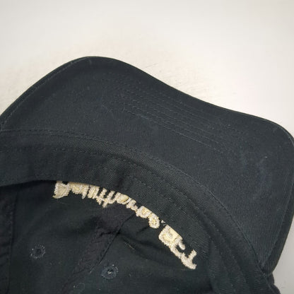 Hawthorne EFT Embroidered Black Baseball Cap One Size Slideback Cotton Twill Hat