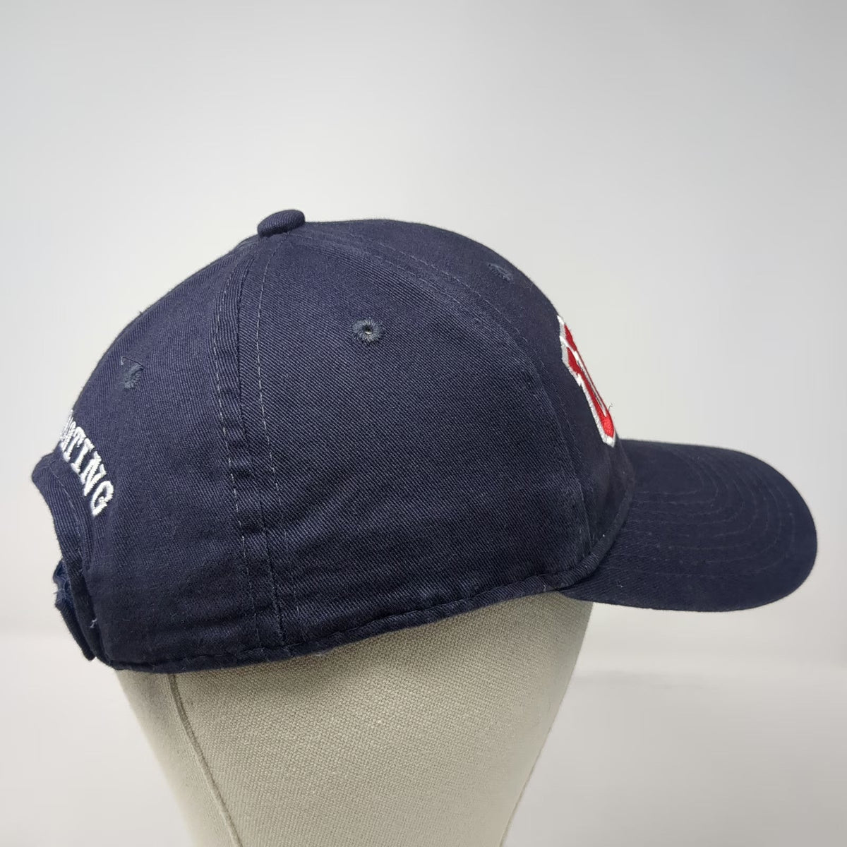 Blue Baseball Cap One Size USA Shooting Hat American Flag Red White Embroidered