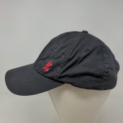 Walt Disney World Men's Slideback Hat Black Embroidered Mickey Mouse Logo