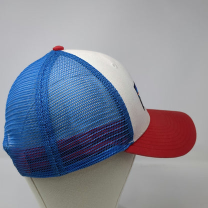 Patagonia Trucker Hat White Red Blue One Size Mesh Snapback Fitz Roy Mountain