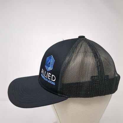 Allied Business Solutions Snapback Trucker Hat Black One Size Mesh Back