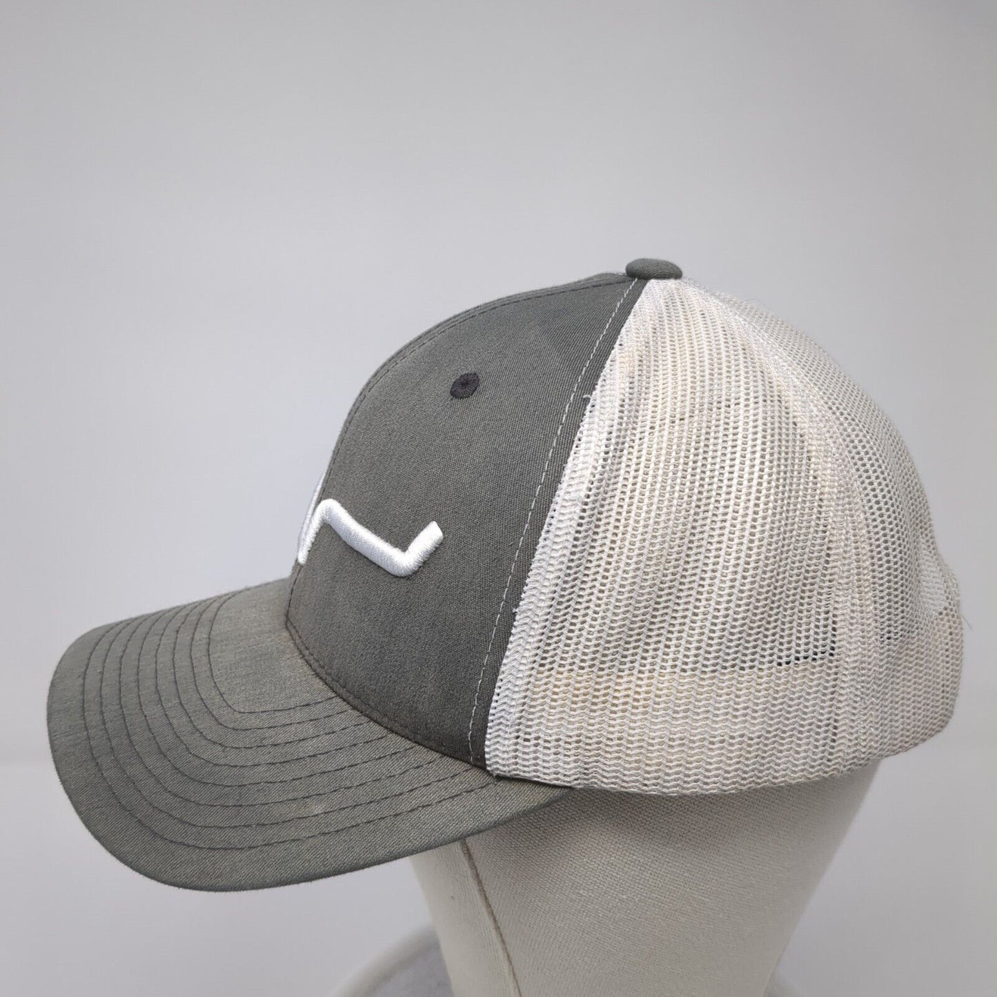 Kimes Ranch Snapback Trucker Hat Gray One Size Adjustable Mesh Classics Yupoong