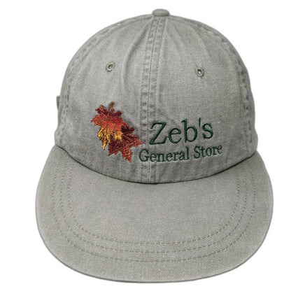 KNP Headgear Zeb's General Store Baseball Cap Green One Size Slideback Leaf Hat