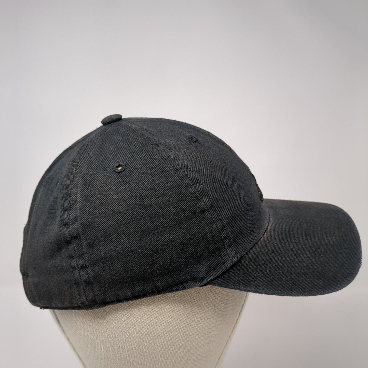 Adidas Slideback Hat Black One Size Adjustable Embroidered 3 Stripes