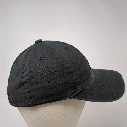 Adidas Slideback Hat Black One Size Adjustable Embroidered 3 Stripes