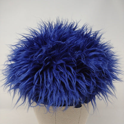 2009 Slideback Wig Cap Blue OSFA Adjustable Spiky Faux Hair Costume Hat