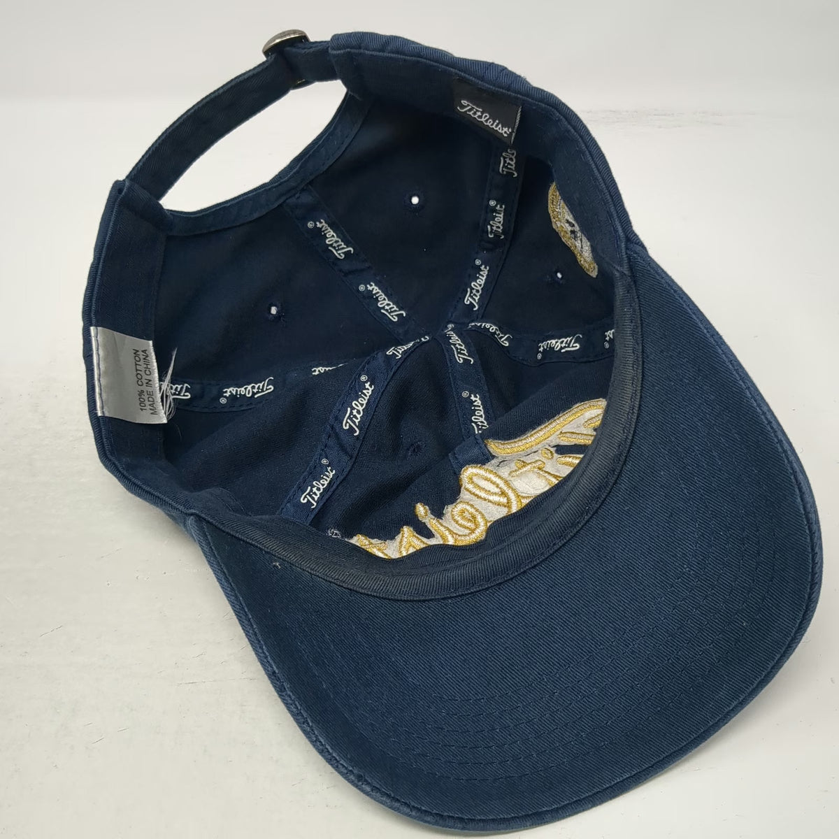 Titleist Baseball Cap Blue One Size PGA 2006 Pro-Officer Gold Embroidery Hat
