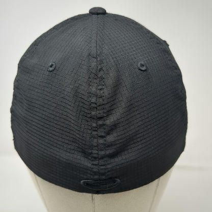 Oakley Baseball Cap Black S-M Flexfit Grid Texture Performance Logo tonal hat