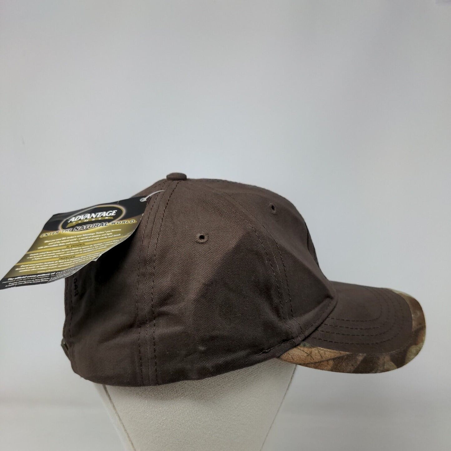 Astec Slideback Hat Brown OSFA Embroidered Advantage Timber W/Tags