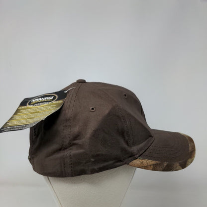 Astec Slideback Hat Brown OSFA Embroidered Advantage Timber W/Tags