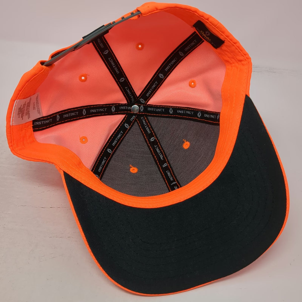 Cabela's Instinct Snapback Orange One Size Performance Outdoor Hunting Hat Logo