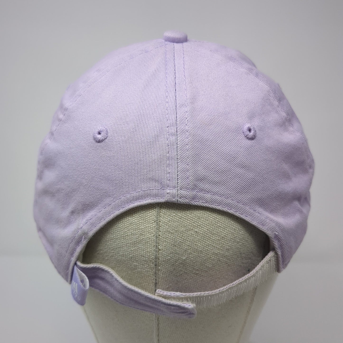 Adidas Strapback Baseball Cap Purple One Size Adjustable Embroidered 6 Panel