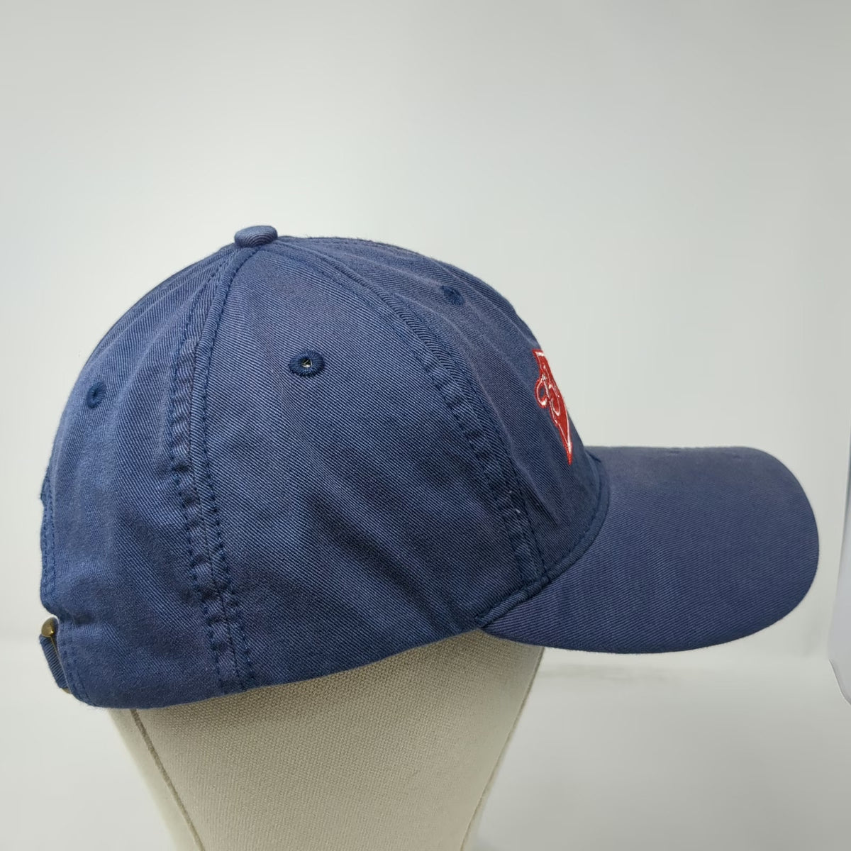 Budweiser Baseball Cap Blue One Size Embroidered Logo Slideback Cotton Hat