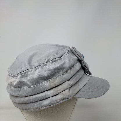 Unbranded Fitted Cadet Army Cap Hat Gray One Size Solid Bow Butterfly