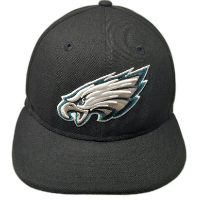 Philadelphia Eagles NFL New Era Snapback Black One Size 9FIFTY Hat Gray Brim