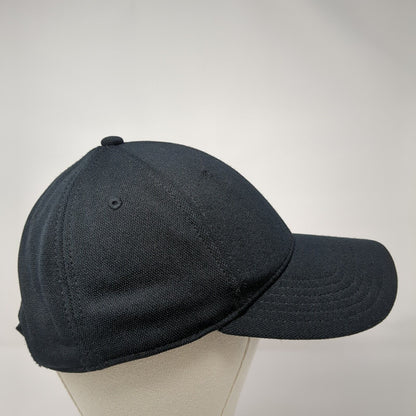 Techo-Bloc Strapback Hat Black One Size Adjustable Embroidered 6 Panel