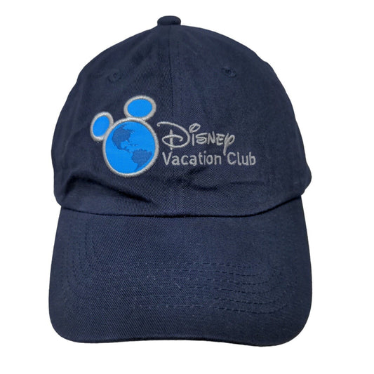 Disney Parks Men's Slideback Hat Blue Vacation Club Member Embroidered Logo