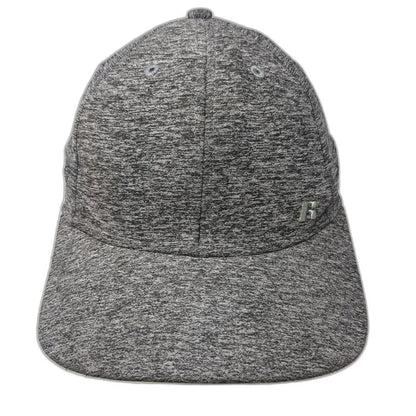 Russell Baseball Cap Gray One Size Heathered Stretch Fit Dri-Power Athletic Hat