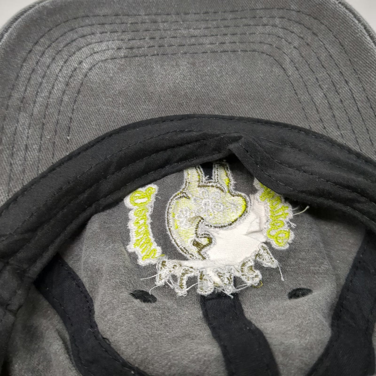 Gray Decatur Alpaca Cottage Embroidered Llama Baseball Cap OSFM Strapback Hat
