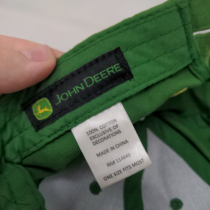 John Deere Nothing Runs Like A Deere Slideback Hat Green OSFM 6 Panel