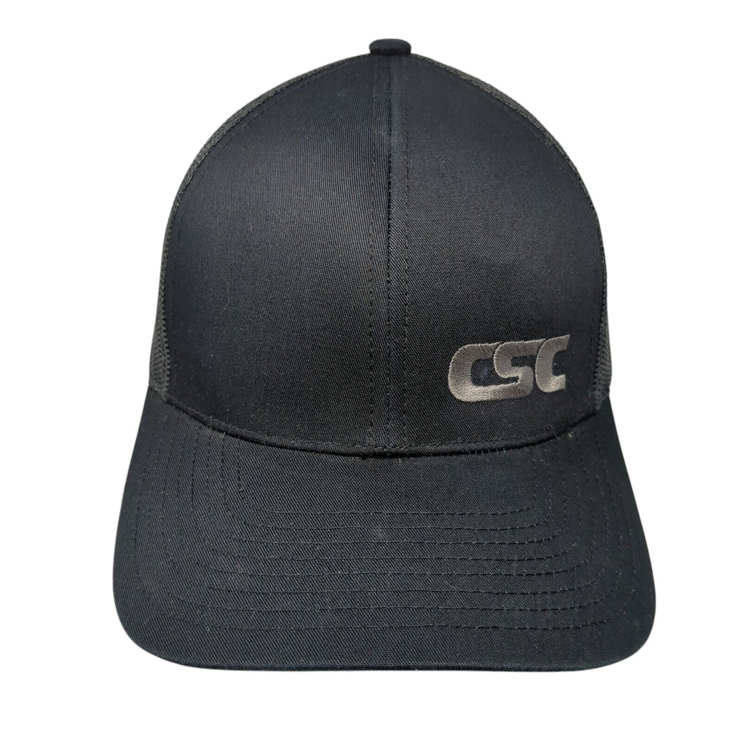 CSC Snapback Mesh Back Trucker Hat Black One Size Pacific Headwear