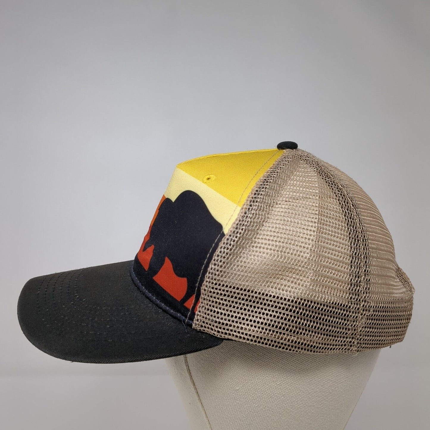 Yellowstone National Park Snapback Trucker Hat Multicolor OSFA Mesh Back