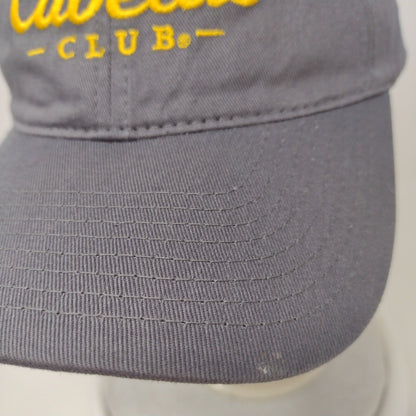 Cabela's Club Slideback Hat Solid Gray OSFM Adjustable Embroidered